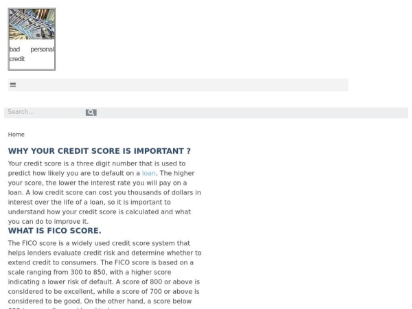 badpersonalcredit.com